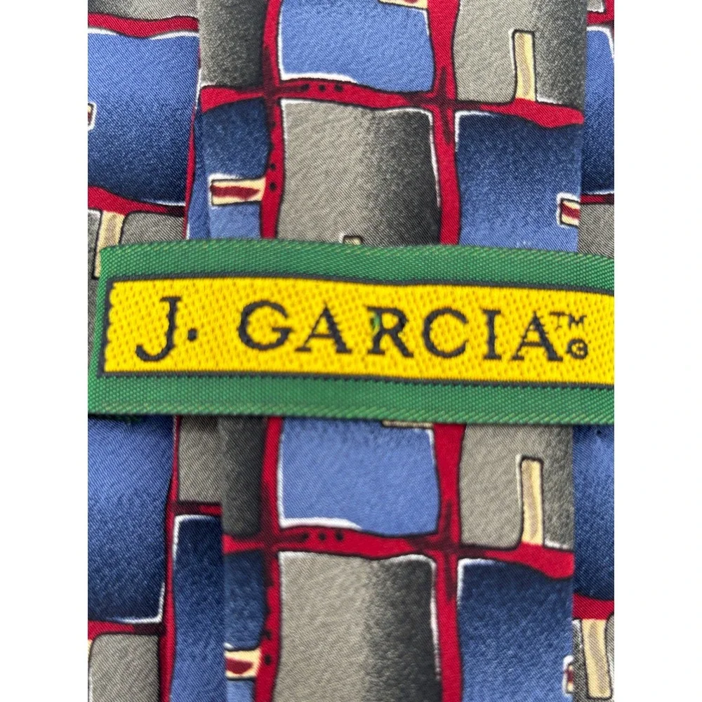Jerry Garcia Ancient Writing Collection 15 Silk Tie J. Garcia Art